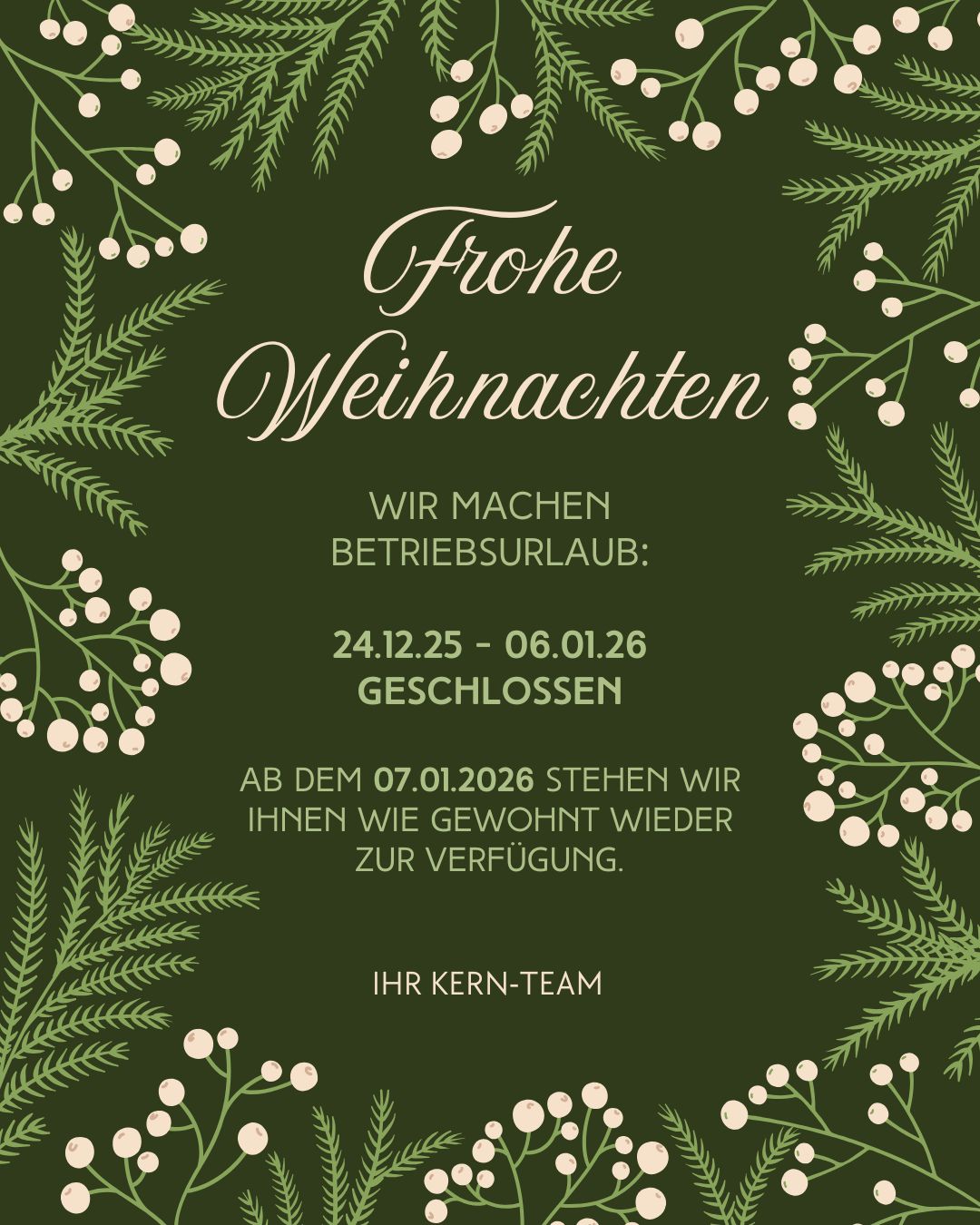 Frohe Weihnachten